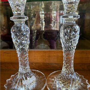 Waterford Crystal Clear Candle Holders